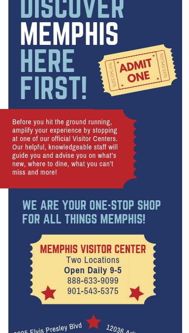 Memphis Visitor Center Rack Card